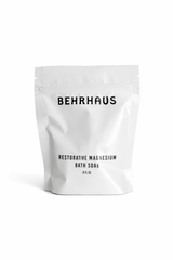Behrhaus restorative magnesium bath soak single use pack for relexation and muscle recovery