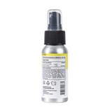Back view of Raw Elements SPF 50 mineral sunscreen spray packaging
