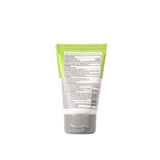 back of travel size mineral sunscreen bottle with clean ingredients