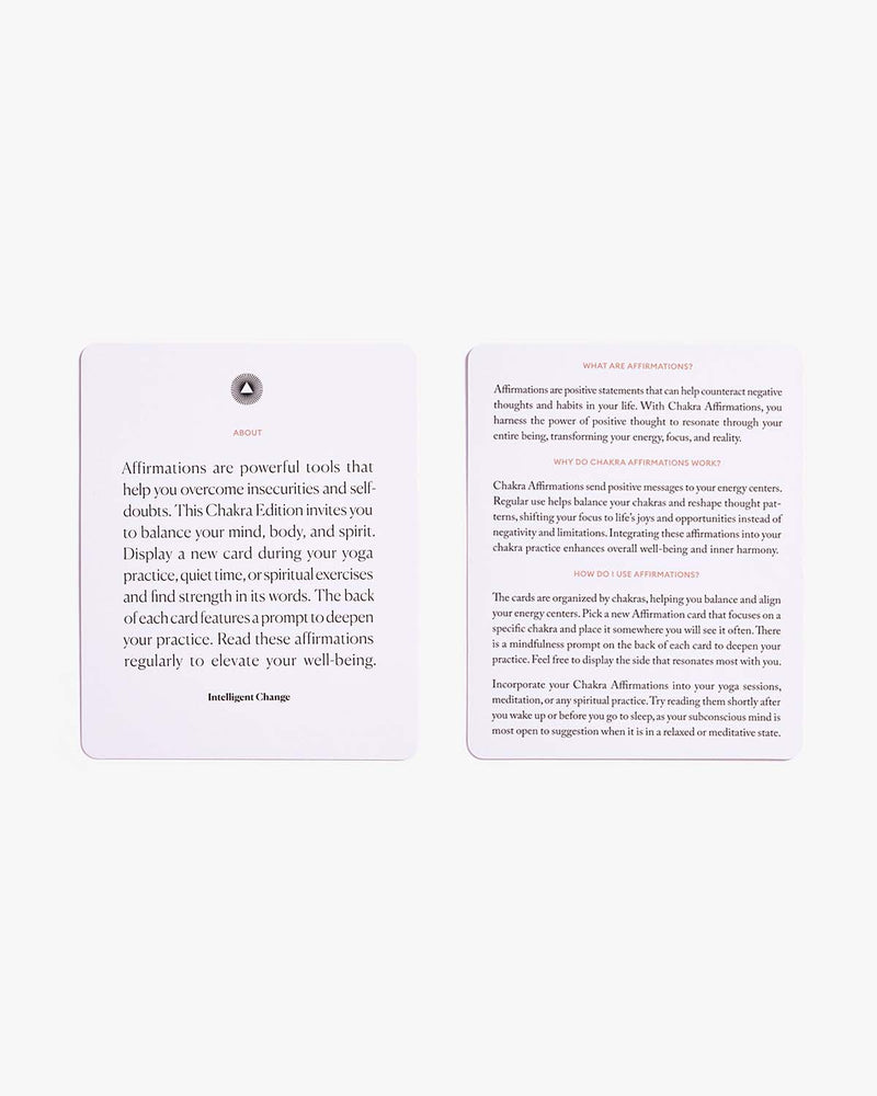 Mindful Affirmations for Chakra Balancing