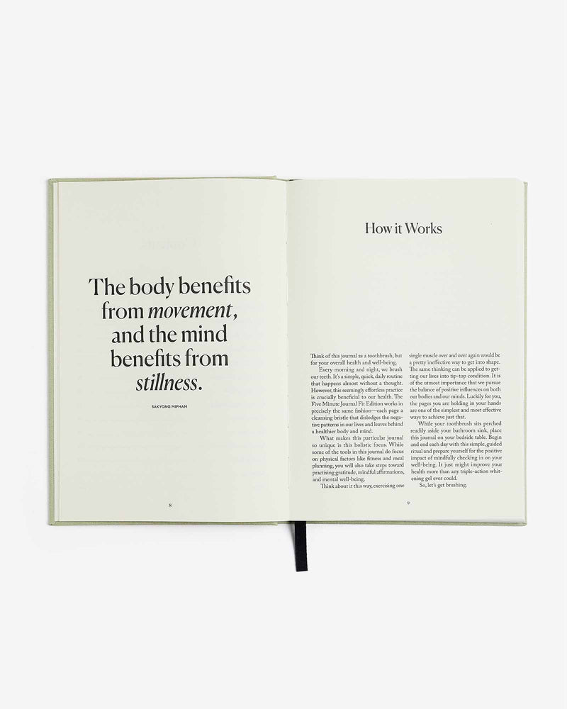 The Five Minute Journal Health & Fitness Edition