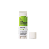 Raw Elements SPF 30 Lip Rescue with cap removed