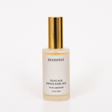 Behrhaus Fulvic Acid Barrier biome mist in glass bottle with gold cap on white background