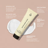 Avocado Zinc SPF 30 Natural Body Sunscreen with smooth mineral sunscreen texture and benefit list