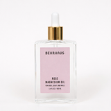 Behrhaus Rose Magnesium Oil for body, scalp and nails in glass dropper n white background