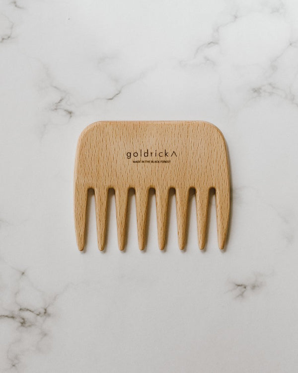 Goldrick Natural Living Wooden Detangle Comb