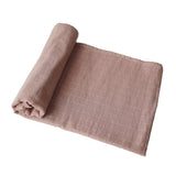 Mushie Muslin Swaddle Blanket Organic Cotton Natural