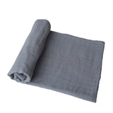 Mushie Muslin Swaddle Blanket Organic Cotton Tradewinds